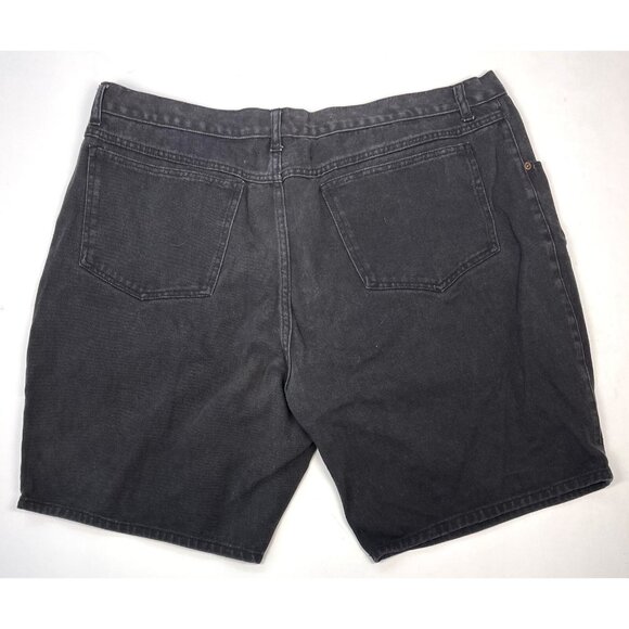 Lot 2 Mens SIZE 2X / 46 Black SHORTS Great Land Denim Benefit Wear Twill EUC - Picture 3 of 7